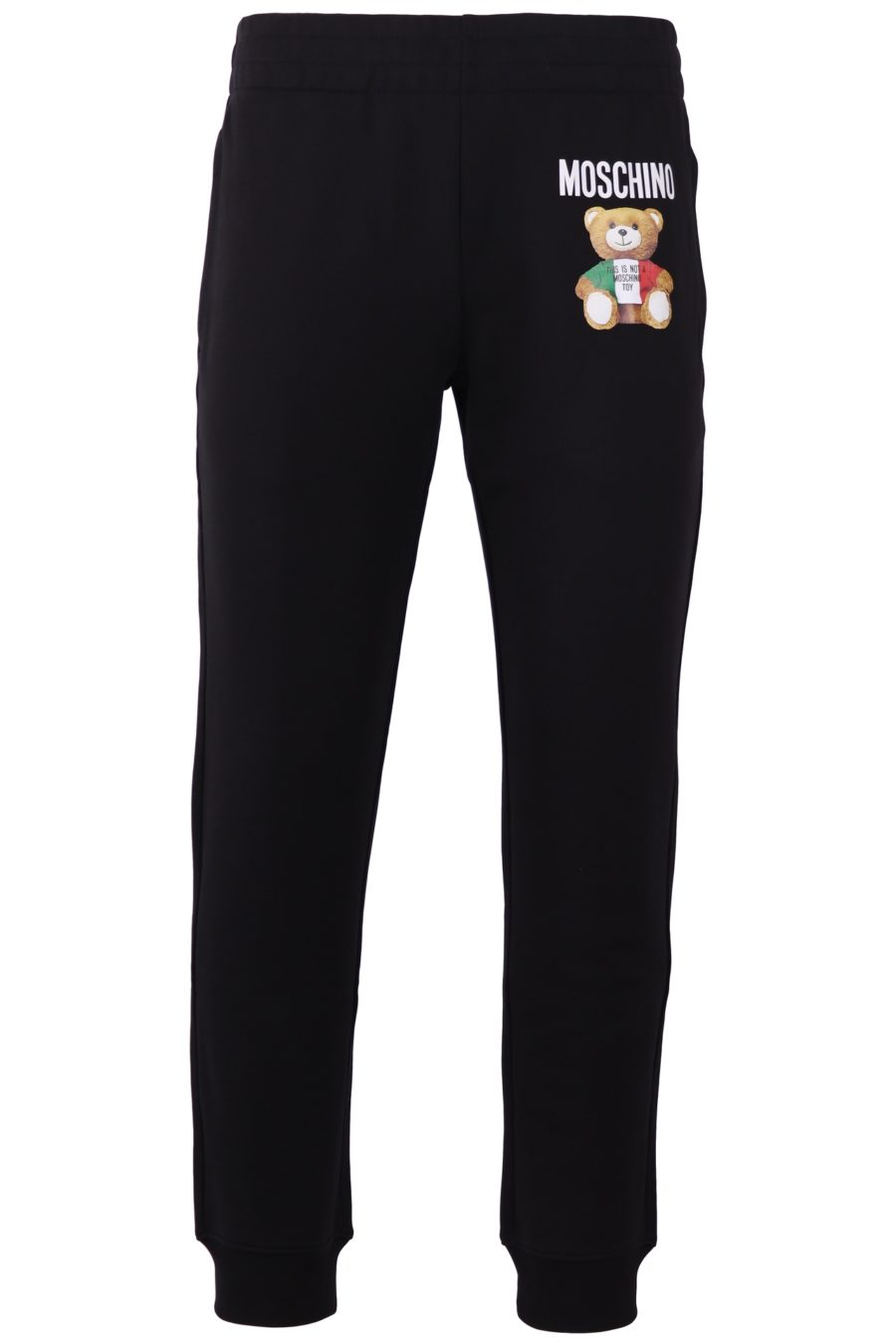 Pantalones de chándal con franjas del logo Moschino de Algodón de color Negro para hombre de gimnasio y entrenamiento de Pantalones de chándal Hombre Ropa de Ropa deportiva 