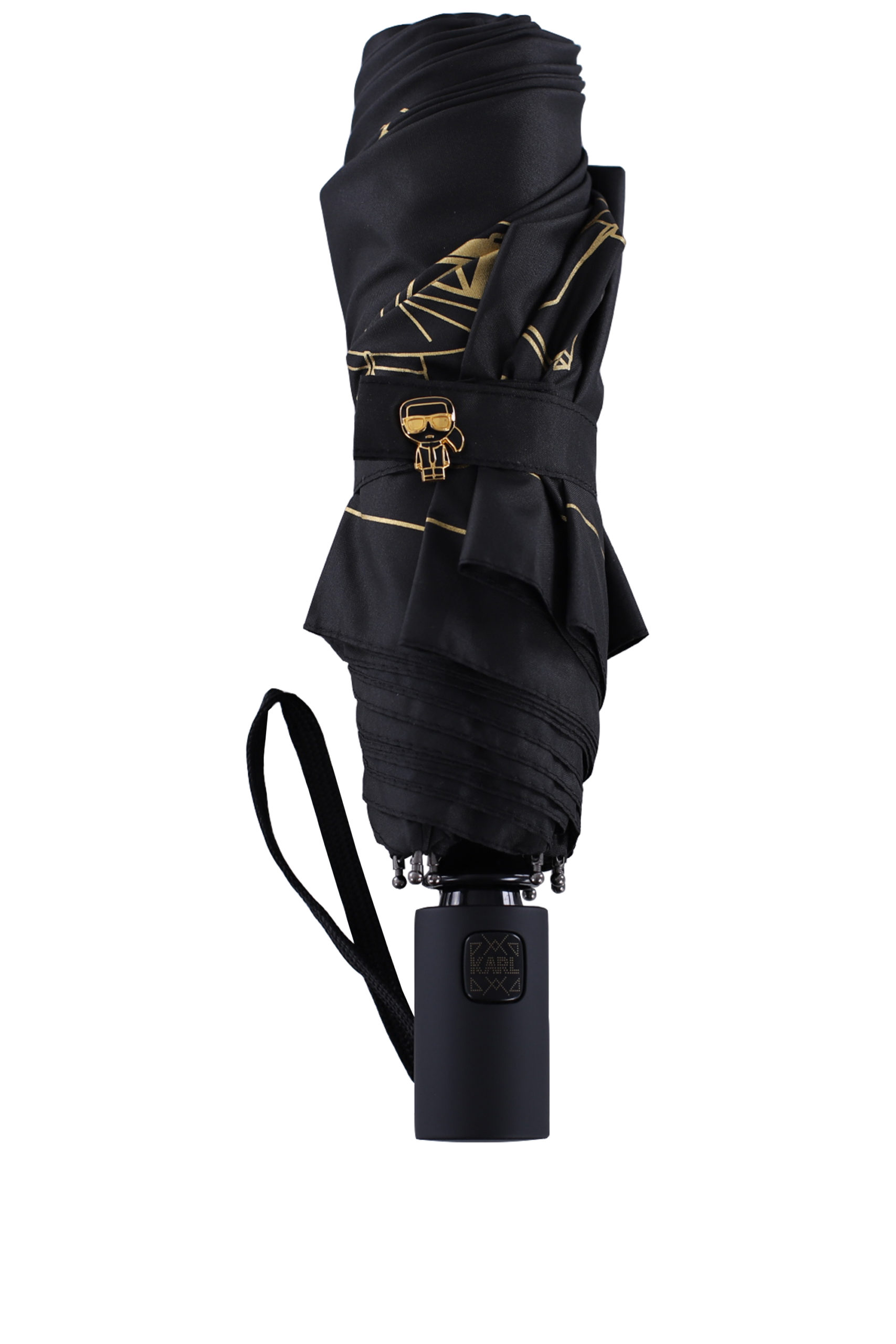 Mujer Accesorios de Paraguas de Paraguas con logo estampado de Karl Lagerfeld de color Negro 